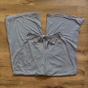 Striped Relaxed Wide Leg Pants